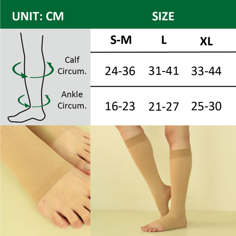Open Toe Compression Knee High Socks Magicsport